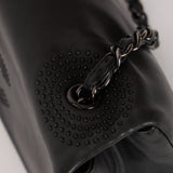 Chanel Studded CC East West Flap Black Lambskin 2008 DSHW