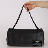 Chanel Studded CC East West Flap Black Lambskin 2008 DSHW