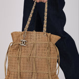 Chanel 2011 Beige Suede Saint-Tropez Fringe Tote