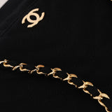 Chanel 2001 Jersey Chevron Camera Shoulder Bag w/ Pouch 24K GP
