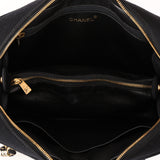 Chanel 2001 Jersey Chevron Camera Shoulder Bag w/ Pouch 24K GP