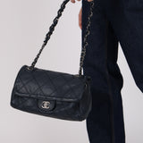 Chanel 2012 Navy Deerskin Ultimate Stitch Flap