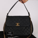 Chanel 2012 Quilted Caviar Country Chic Flap Messenger Bag BGHW