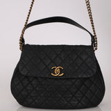 Chanel 2012 Quilted Caviar Country Chic Flap Messenger Bag BGHW