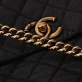 Chanel 2012 Quilted Caviar Country Chic Flap Messenger Bag BGHW