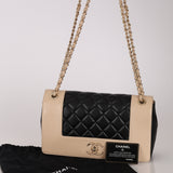 Chanel 2017 Bicolor Sheepskin Medium Mademoiselle Flap