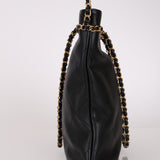 Chanel Chain Stitched Shopping Tote Black Calfskin 2021 AGHW