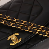 Chanel 1995 Lambskin Medium Diana Flap 24K GP