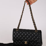 Chanel 2014 Lambskin Medium Classic Double Flap GHW