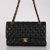 Chanel 2014 Lambskin Medium Classic Double Flap GHW