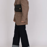 Rare Chanel 1997 Denim Classic Small Flap Bag 24K GP