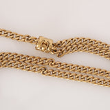 Chanel 2022 Black Lambskin Turnlock Pearl Crush Wallet on Chain GHW