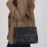 Chanel 2015 Bicolor Lambskin Paris-Salzburg Jumbo Tyrolean Flap