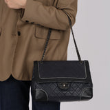 Chanel 2015 Bicolor Lambskin Paris-Salzburg Jumbo Tyrolean Flap