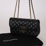 Chanel 2018 Lambskin Small CC Chic Double Flap