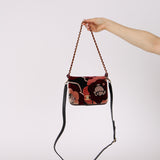 Chanel 2017 Multicolor Velvet Paris-Cosmopolite Camellia Flap