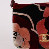 Chanel 2017 Multicolor Velvet Paris-Cosmopolite Camellia Flap