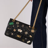 Limited Edition Chanel 2016 Aged Calfskin Lucky Charms 2.55 Reissue Flap AGHW
