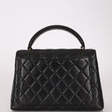 Rare Chanel 1996 Lambskin Top Handle Small Kelly Bag 24K GP