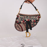 Dior 2019 Multicolor Beaded Mini Saddle Bag
