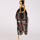 Dior 2019 Multicolor Beaded Mini Saddle Bag