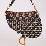Dior 2019 Multicolor Beaded Mini Saddle Bag