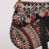 Dior 2019 Multicolor Beaded Mini Saddle Bag