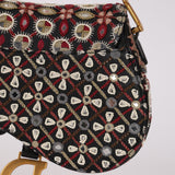 Dior 2019 Multicolor Beaded Mini Saddle Bag