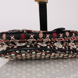 Dior 2019 Multicolor Beaded Mini Saddle Bag