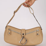 Christian Dior 2004 Beige Charm Shoulder Bag