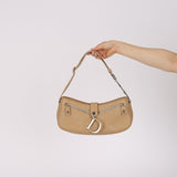 Christian Dior 2004 Beige Charm Shoulder Bag