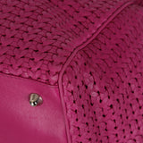 Christian Dior 2008 Fuchsia Woven Cannage Soft Lady Dior Shopping Tote