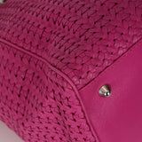 Christian Dior 2008 Fuchsia Woven Cannage Soft Lady Dior Shopping Tote