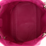 Christian Dior 2008 Fuchsia Woven Cannage Soft Lady Dior Shopping Tote
