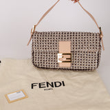 Rare Fendi 2014 Crystal Sequin Embellished Baguette