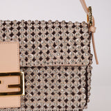 Rare Fendi 2014 Crystal Sequin Embellished Baguette