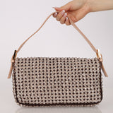 Rare Fendi 2014 Crystal Sequin Embellished Baguette