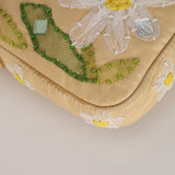 Limited Edition Fendi Leather Floral Mesh Baguette