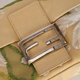 Limited Edition Fendi Leather Floral Mesh Baguette