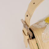 Limited Edition Fendi Leather Floral Mesh Baguette