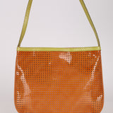 Fendi Bicolor Perforated Leather Hobo