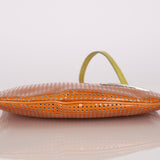 Fendi Bicolor Perforated Leather Hobo