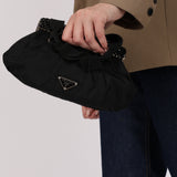 Prada Tessuto Beaded Frame Mini Bag