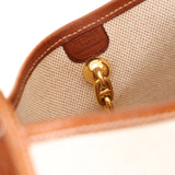 Hermès 1996 Natural Toile and Gold Barenia Vespa PM GHW