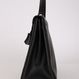 Hermès 1996 Noir Ardennes Kelly Retourne 32 GHW