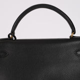 Hermès 1996 Noir Ardennes Kelly Retourne 32 GHW