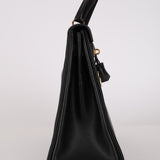 Hermès 1996 Noir Ardennes Kelly Retourne 32 GHW