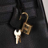 Hermès 1996 Noir Ardennes Kelly Retourne 32 GHW