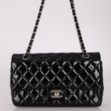 Chanel 2014 Patent Turnlock Small Double Flap Bag