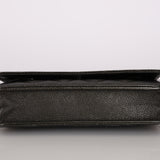 Chanel 2017 Iridescent Gray Caviar Wallet on Chain SHW